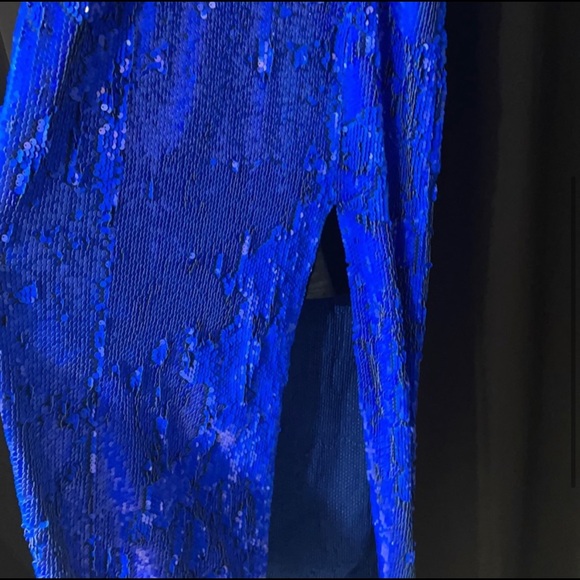 ZARA BLUE SEQUIN DRESS - Picture 17 of 17